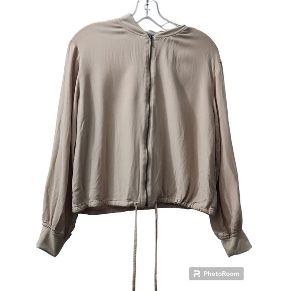 Melrose Kids Jackets & Blazers - Melrose and Market Bomber Jacket‎ Lightweight Drawstring Beige Size S